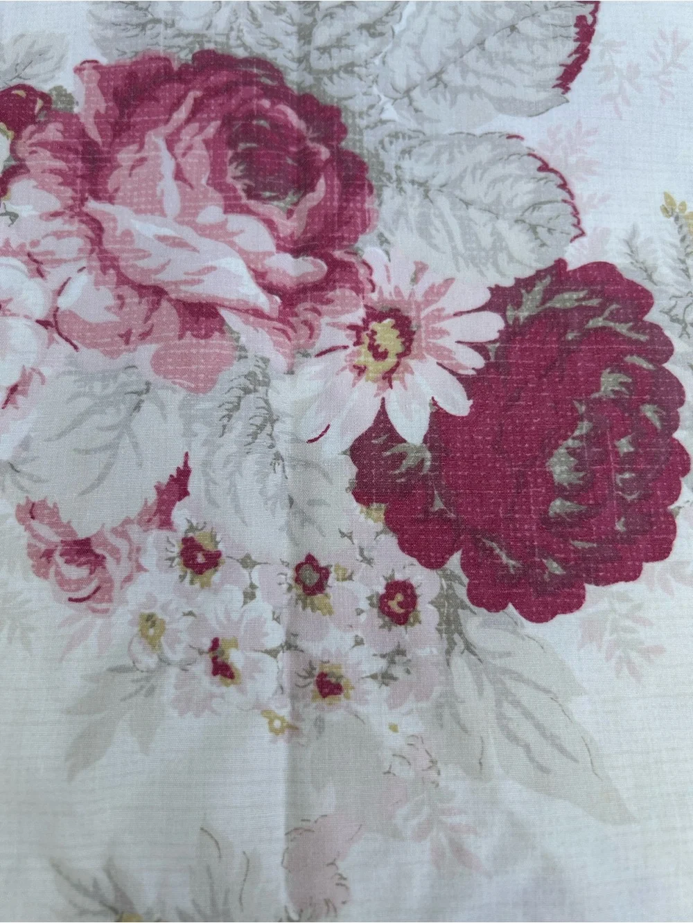 Waverly Pillowcase Garden Room Floral Shams Pink Cream Standard Lot of Four